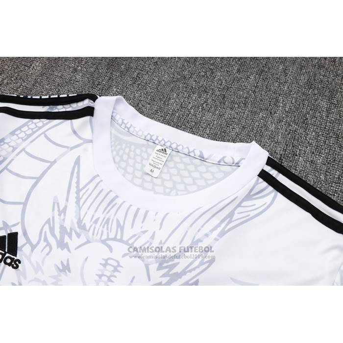 Fato de Treino Real Madrid Dragon Manga Curta 2024-2025 Branco - Calcas Curta